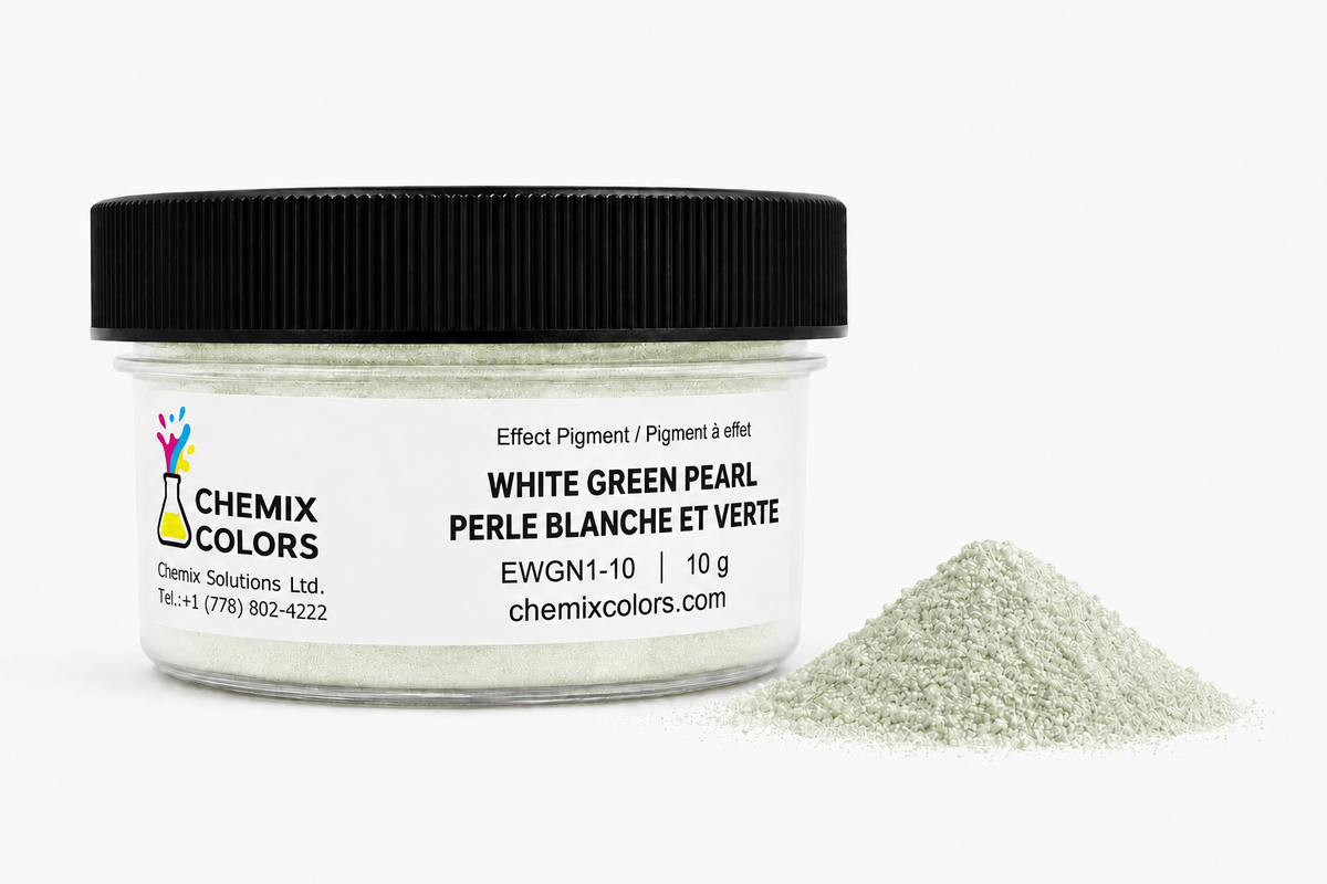 Perle blanche et verte - EWGN1